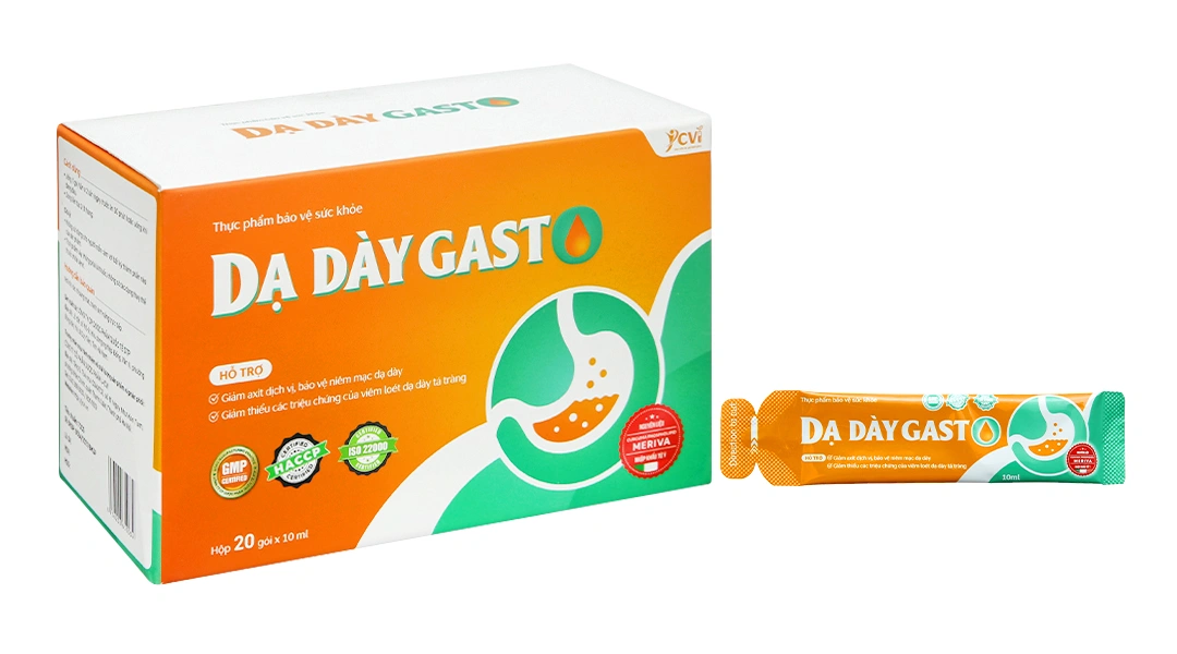 Combo 4 hộp thực phẩm bảo vệ sức khỏe dạ dày Gasto Hộp 20 Gói X 10ml - 1
